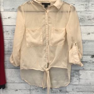 Lace Button Up Elegant Shirt